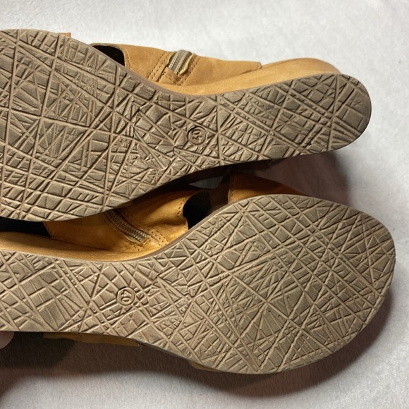 Miz Mooz Becca Brown Leather Wedge Open Toe Sandals size 40 - Picture 7 of 7